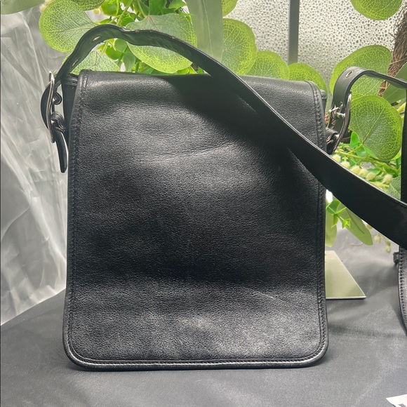 Coach 9335 Black leather Saddle Classic Bag - Picture 1 of 9
